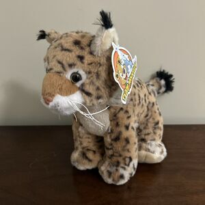 Teddy Mountain Bob the Big Cat Bobcat Secret Pocket NEW w/ tags 8"